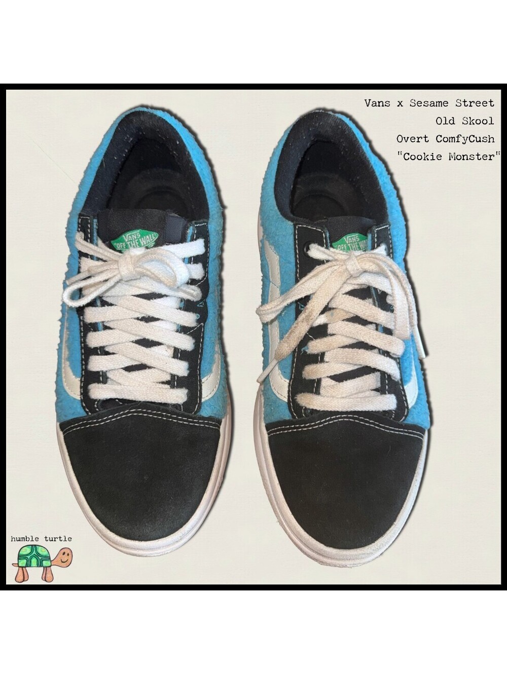Vans x Sesame Street Old Skool Overt ComfyCush "Cookie Monster" Sneakers | Men 8